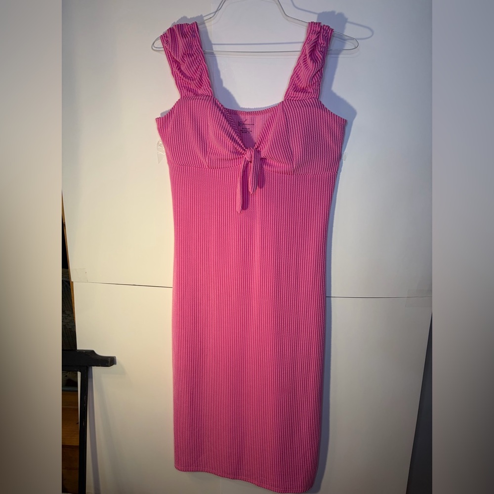 No Boundaries Vibrant Pink Midi Dress XL JR SIZE - Picture 3 of 7